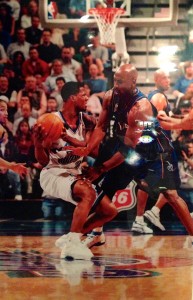 A personal picture DeShawn sent me of MJ guarding him.