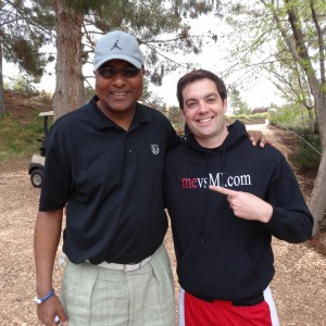 Me with Fred Whitfield (Bobcats President/COO)