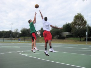 Robert putting the defense on me!
