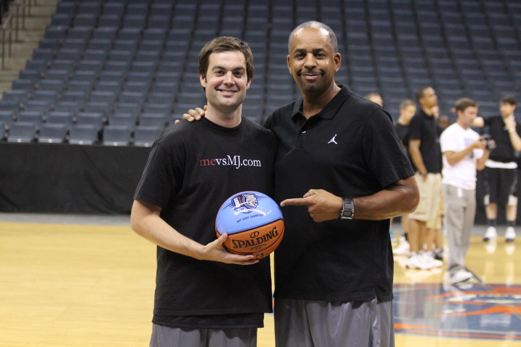Sharing mevsMJ.com with Dell Curry